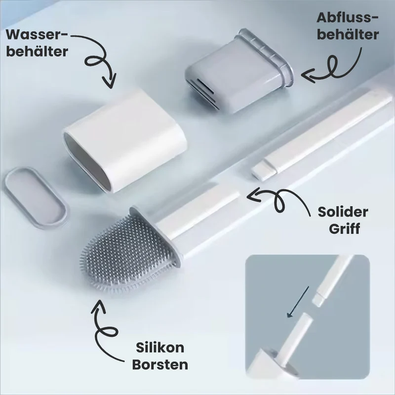 Toilettenbürste – Flexible Silikon WC-Bürste für hygienische Tiefenreinigung