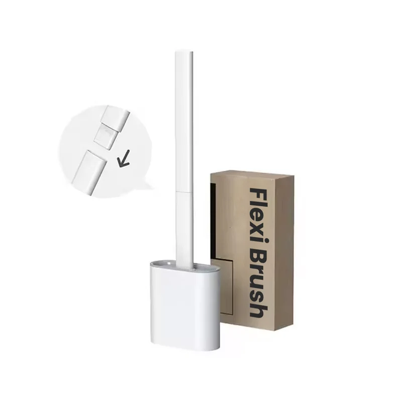 Toilettenbürste – Flexible Silikon WC-Bürste für hygienische Tiefenreinigung