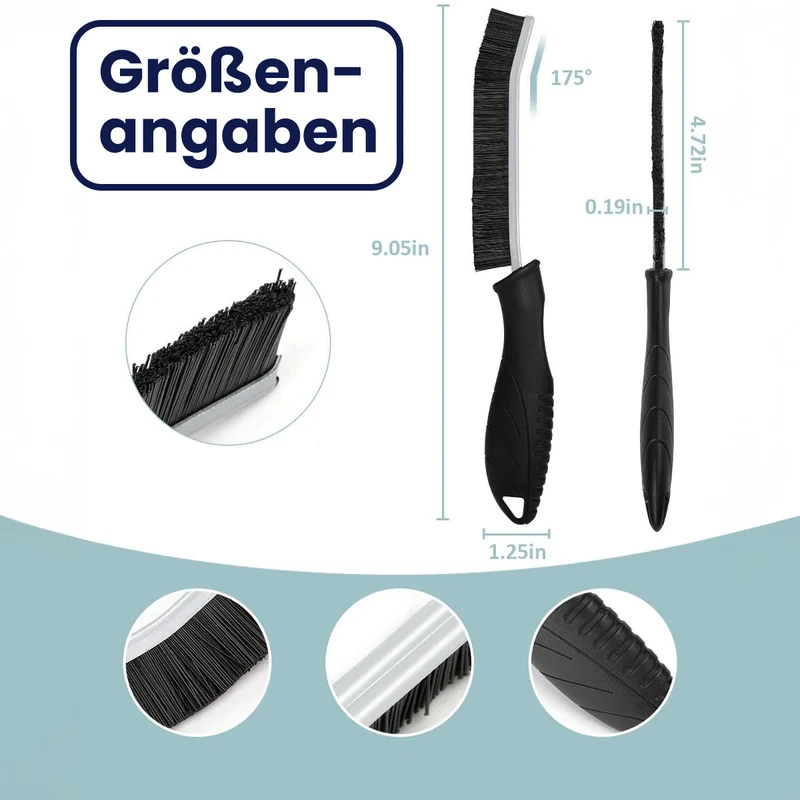 Präzisionsbürsten – Hochpräzises Reinigungsbürsten-Set für enge Stellen & Detailreinigung