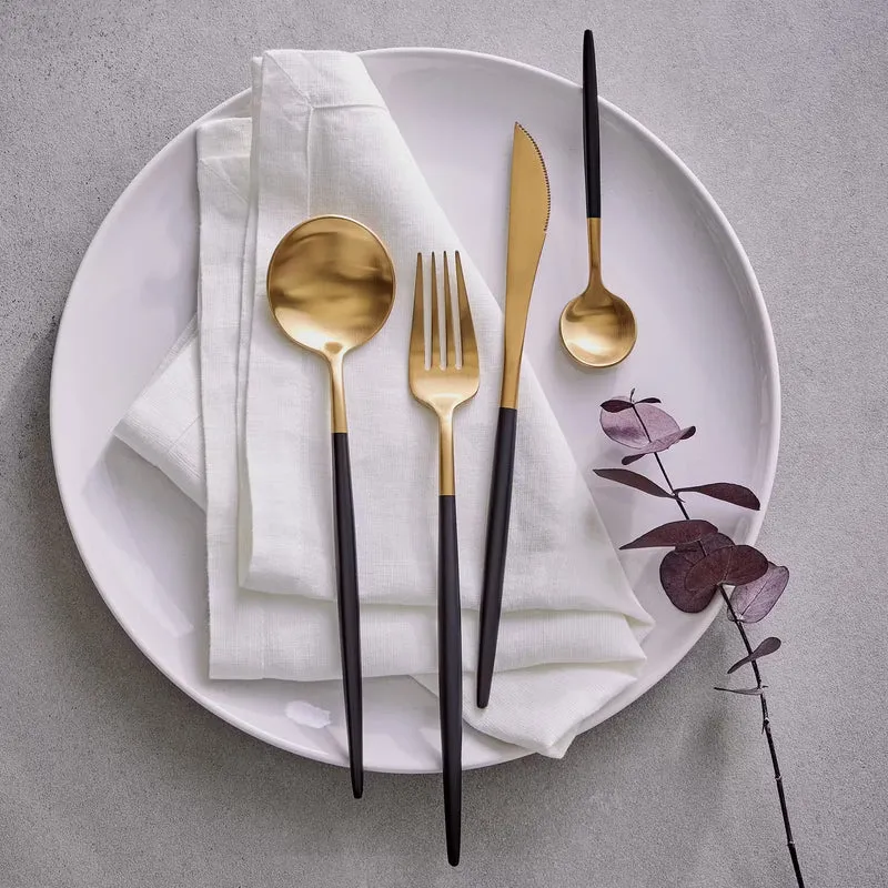 STILETTO Besteck-Set 4-tlg. – Modernes Edelstahl-Besteck Für Stilvolle Tischkultur
