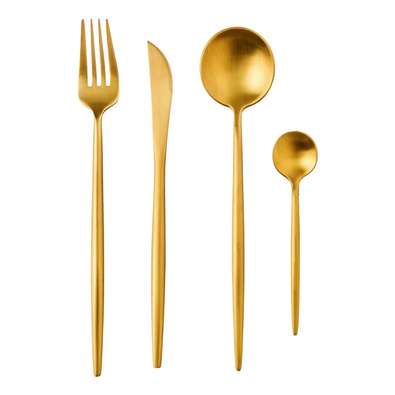 STILETTO Besteck-Set 4-tlg. – Modernes Edelstahl-Besteck Für Stilvolle Tischkultur