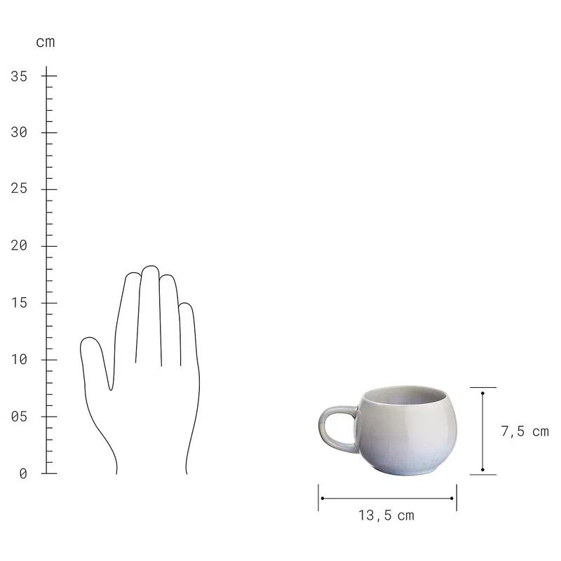 COTTAGE Tasse – Steinzeug-Kaffeebecher Mit Reaktiver Glasur