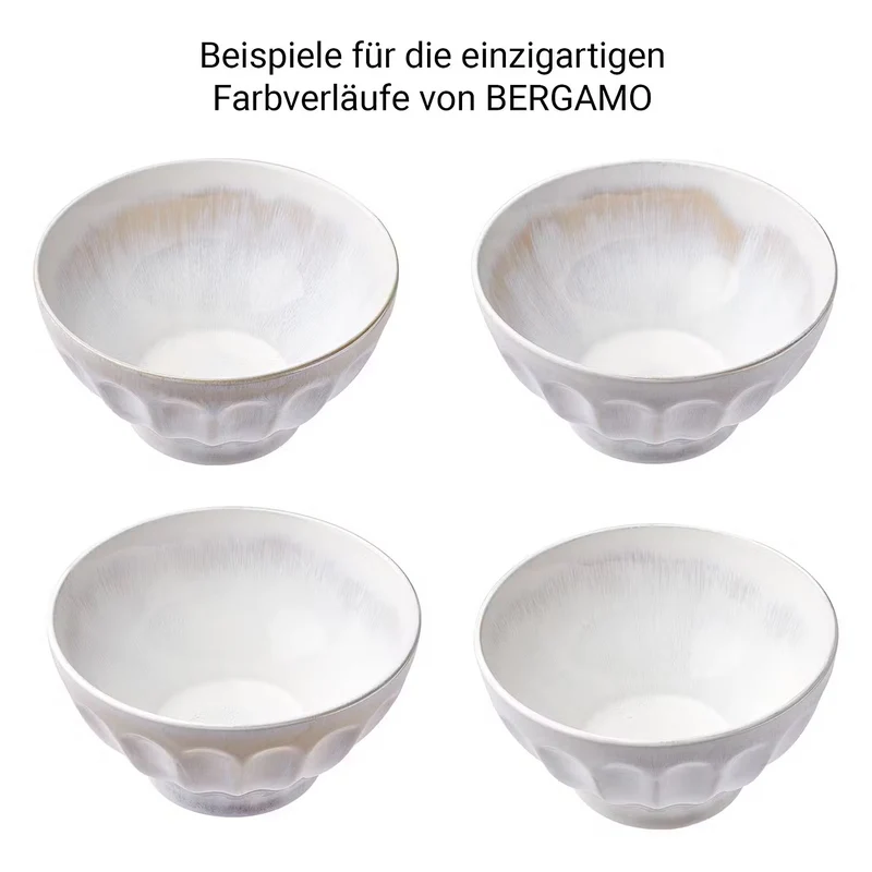BERGAMO Schüssel – Mediterrane Steinzeug-Schale Mit Reaktiver Glasur