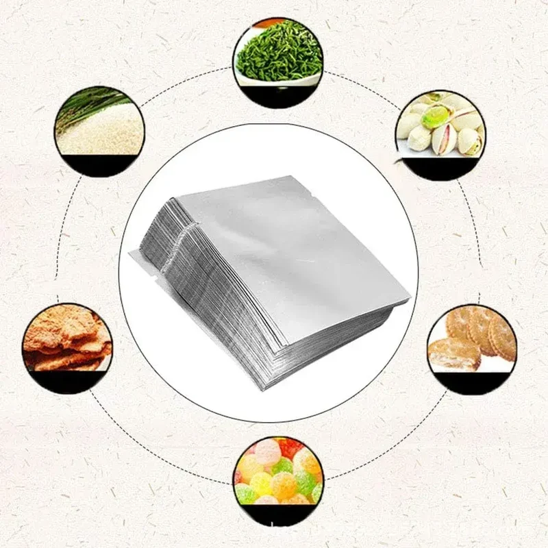 Chyuan Vacuum Sealer Bags, Aluminum Food Storage, 100 Count