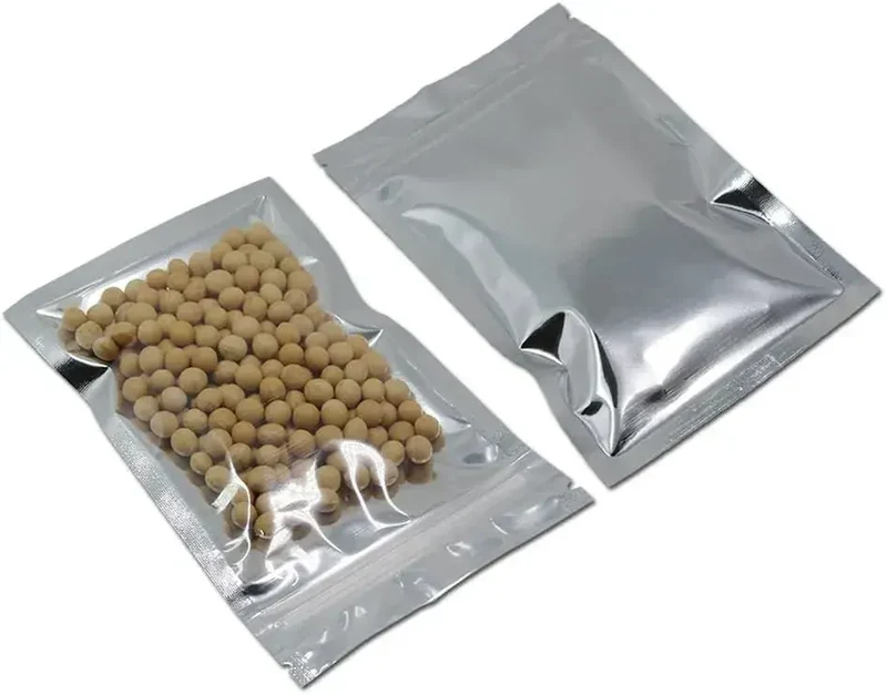Waccomt Pack Aluminum Zipper Food Storage Bags 10x15cm (100-Pack)
