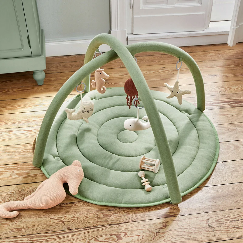 BUBBILO Spielbogen für Babys – Weicher Activity Play Arch Mit Sensorik-Spielmatte