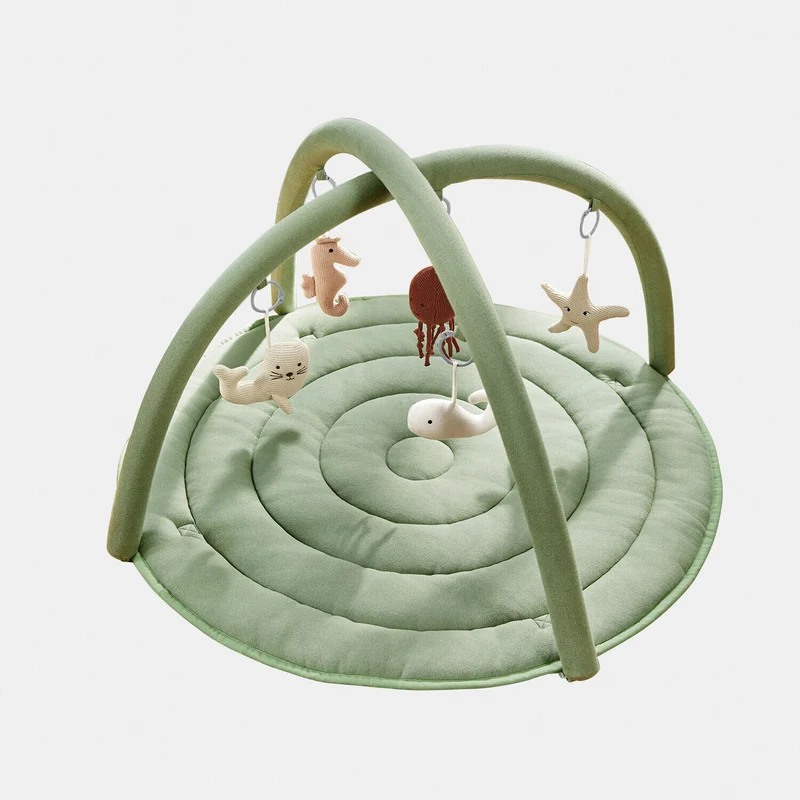 BUBBILO Spielbogen für Babys – Weicher Activity Play Arch Mit Sensorik-Spielmatte