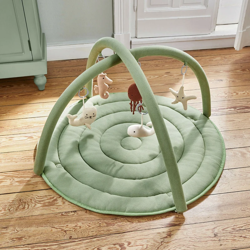 BUBBILO Spielbogen für Babys – Weicher Activity Play Arch Mit Sensorik-Spielmatte