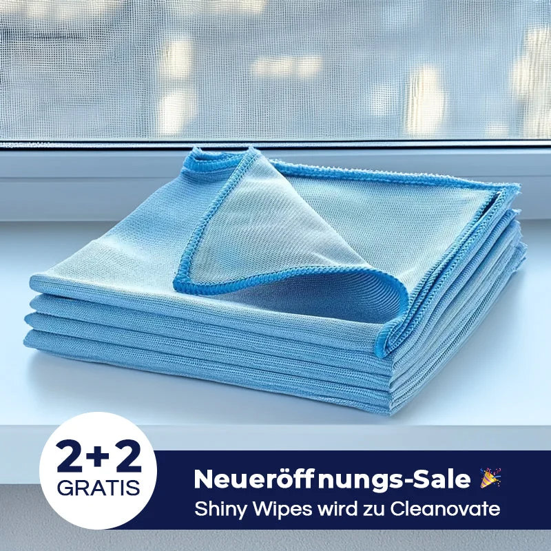 Glaspoliertuch – Hochwertiges Mikrofasertuch für streifenfreien Hochglanz auf Glas & Spiegeln