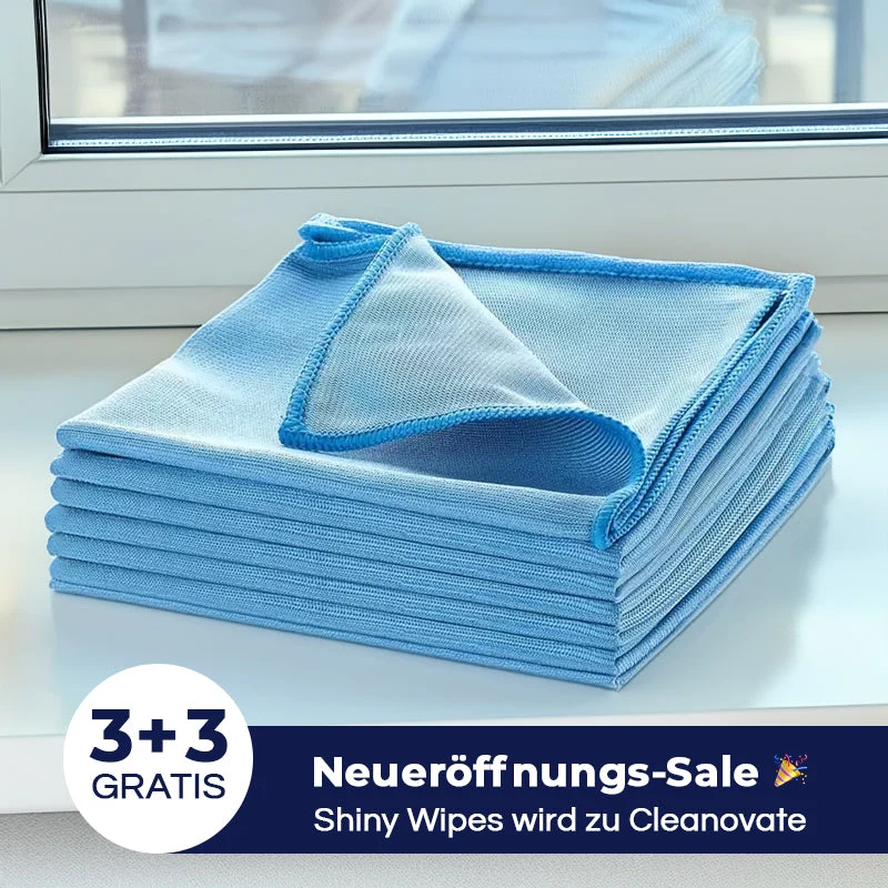 Glaspoliertuch – Hochwertiges Mikrofasertuch für streifenfreien Hochglanz auf Glas & Spiegeln