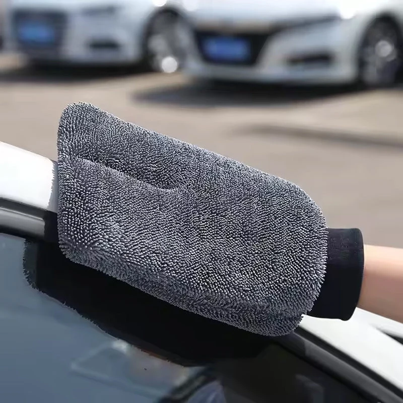 Trocken-Handschuh – Präziser Mikrofaser-Reinigungshandschuh für streifenfreies Trocknen von Bad, Küche & Glasflächen