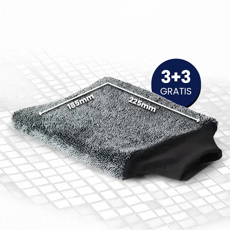 Trocken-Handschuh – Präziser Mikrofaser-Reinigungshandschuh für streifenfreies Trocknen von Bad, Küche & Glasflächen