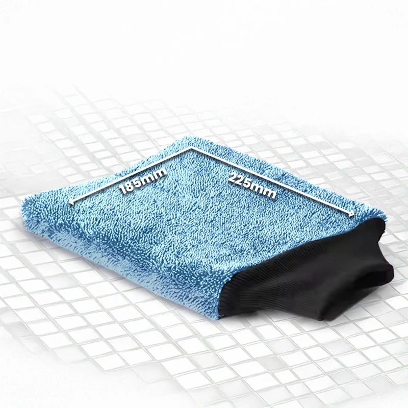Trocken-Handschuh – Präziser Mikrofaser-Reinigungshandschuh für streifenfreies Trocknen von Bad, Küche & Glasflächen