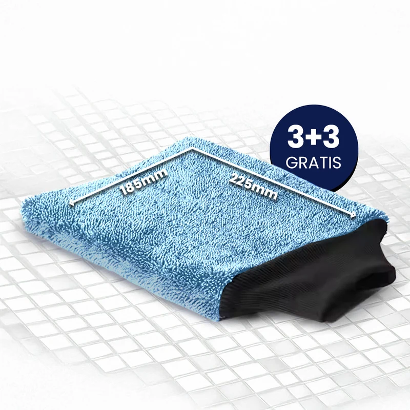 Trocken-Handschuh – Präziser Mikrofaser-Reinigungshandschuh für streifenfreies Trocknen von Bad, Küche & Glasflächen
