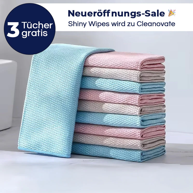 Allzwecktücher – Wiederverwendbare Mikrofaser-Reinigungstücher für streifenfreie Sauberkeit im ganzen Haushalt