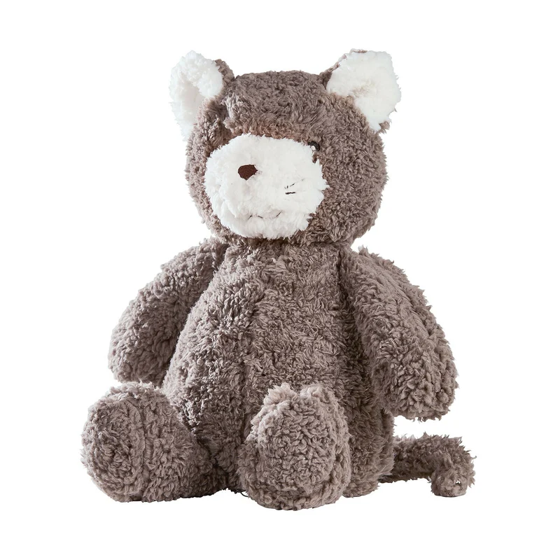 MAEVIN Stofftier – Kuschelweiches gestricktes Kätzchen mit liebevollen Details für Kinder