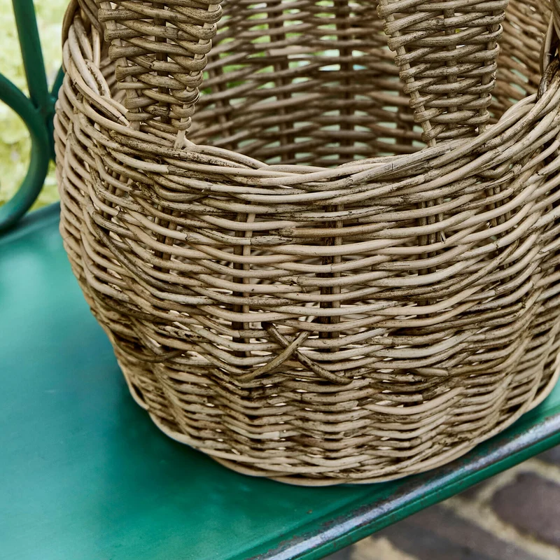 WHIMSYWOOD Hasenkorb – Handgeflochtener Rattan-Aufbewahrungskorb in Hasenform für Kinderzimmer
