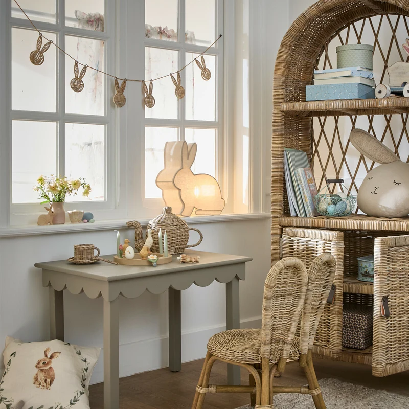 TWINKLELARK Kinder-Tischlampe – Niedliche Hasenlampe Für Gemütliche Kinderzimmer