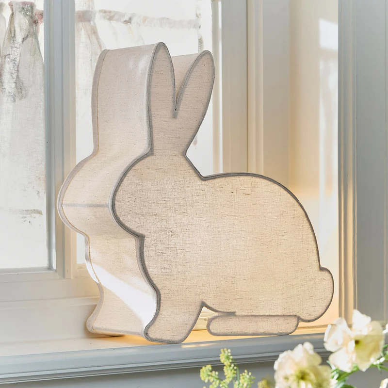 TWINKLELARK Kinder-Tischlampe – Niedliche Hasenlampe Für Gemütliche Kinderzimmer