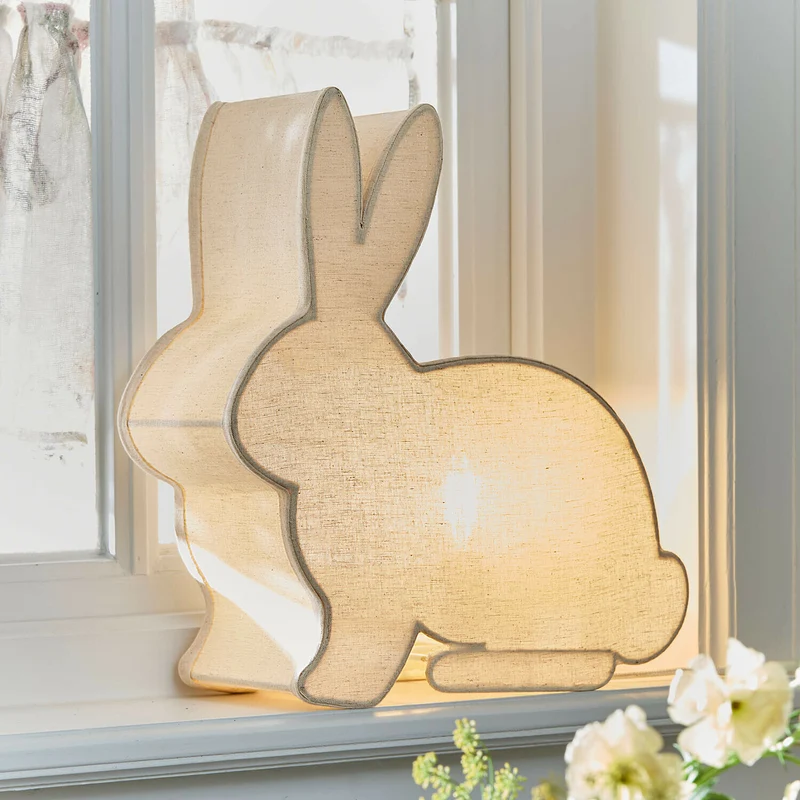 TWINKLELARK Kinder-Tischlampe – Niedliche Hasenlampe Für Gemütliche Kinderzimmer