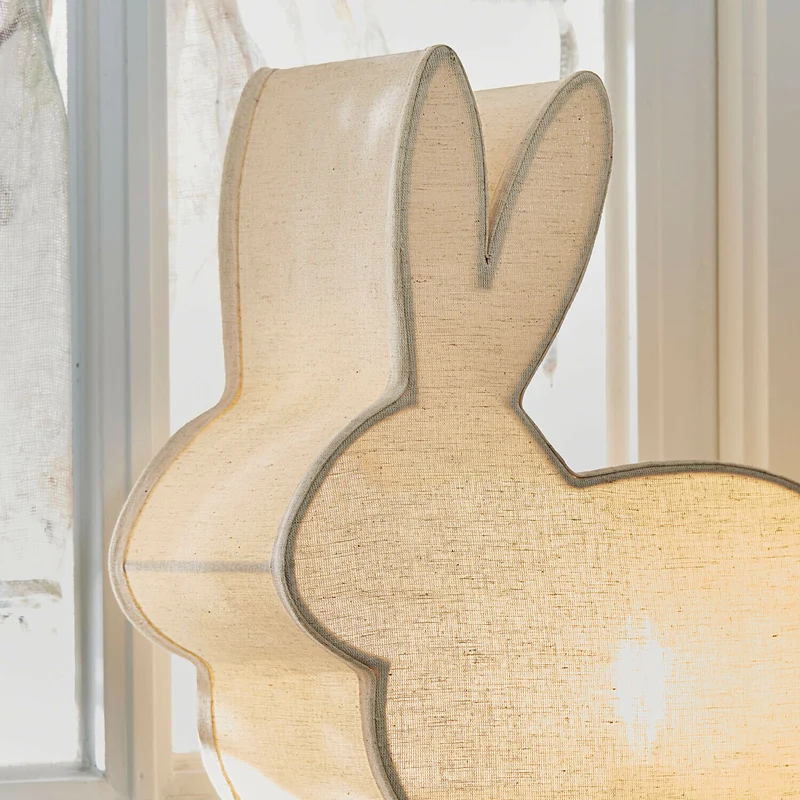 TWINKLELARK Kinder-Tischlampe – Niedliche Hasenlampe Für Gemütliche Kinderzimmer