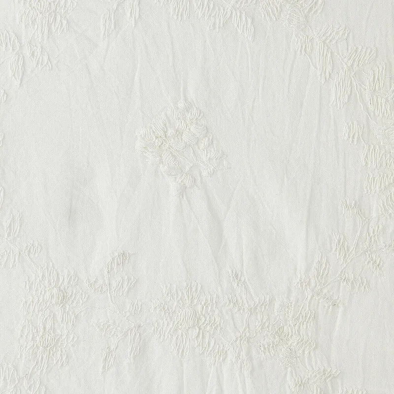 VALEK Tischdecke – Romantische Baumwoll-Tischdecke Mit Stickerei Und Häkelspitze