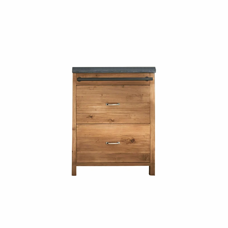 SUNNYBROOK Küchen-Set 4-tlg. – Landhausküche Aus Altholz Mit Bluestone-Arbeitsplatten