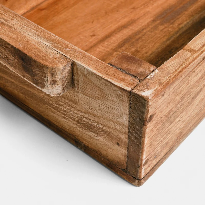TAREVO Box 3er-Set – Dekorative Aufbewahrungsboxen Aus Holz Mit Vintage-Charme
