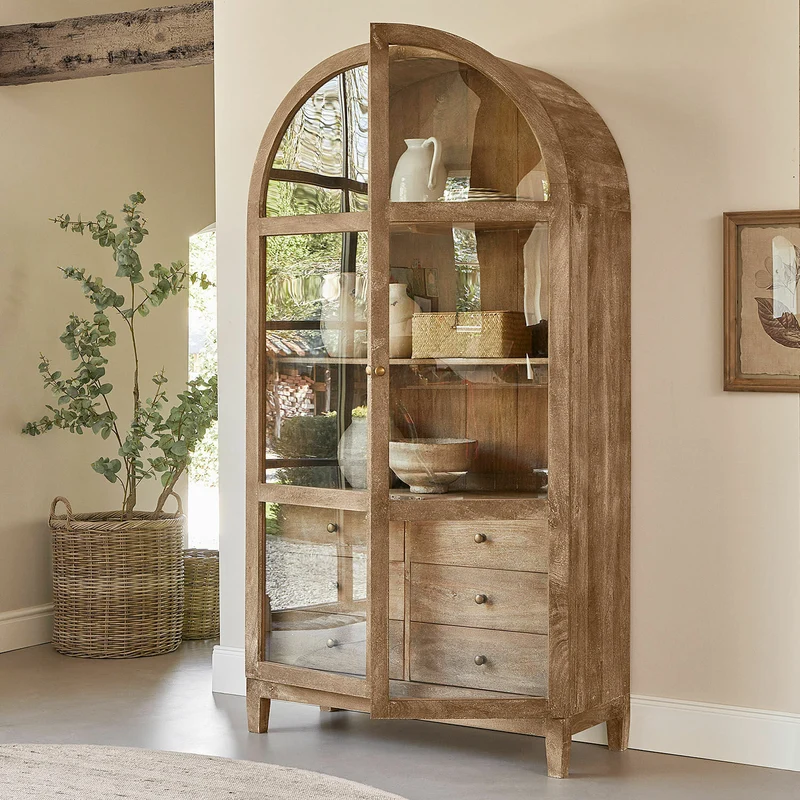WINSCOMBE Schrank – Massiver Mangoholz-Schrank mit Vintage-Charme