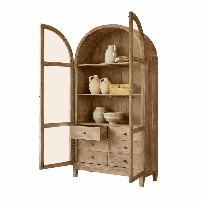 WINSCOMBE Schrank – Massiver Mangoholz-Schrank mit Vintage-Charme