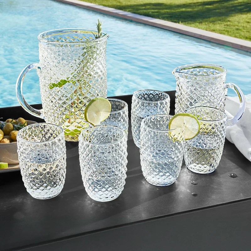 IVORIAS Glas 6er-Set – Elegante Trinkgläser Mit Strukturdesign