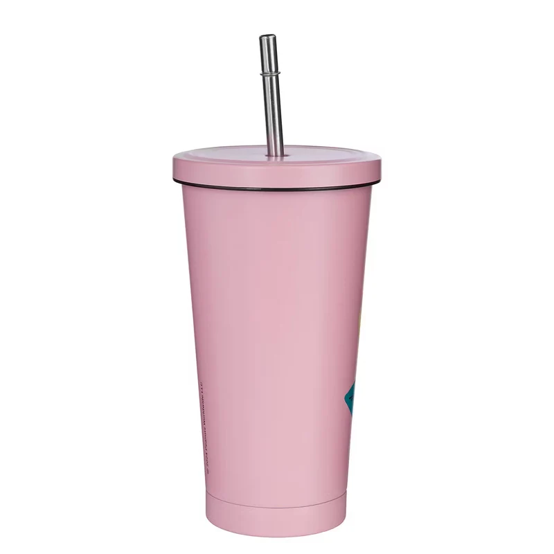PEANUTS Trinkbecher – Edelstahlbecher Mit Snoopy-Motiv Und Strohhalmdeckel