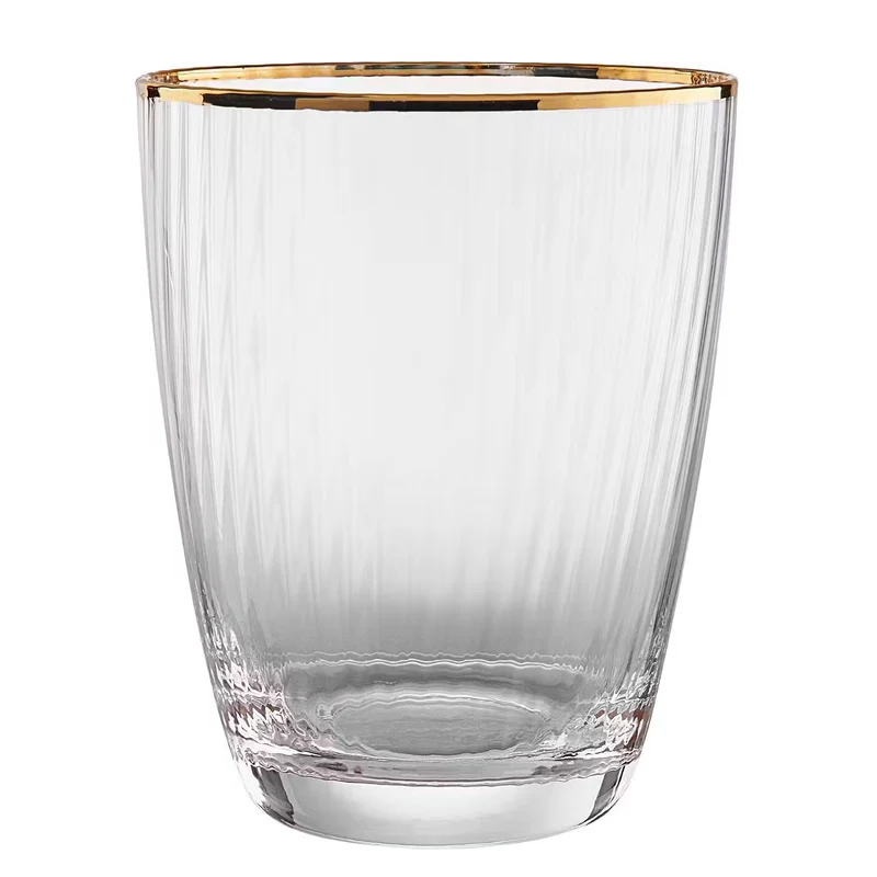 GOLDEN TWENTIES Wasserglas 4er-Set – Elegante Kristallgläser Mit Goldrand