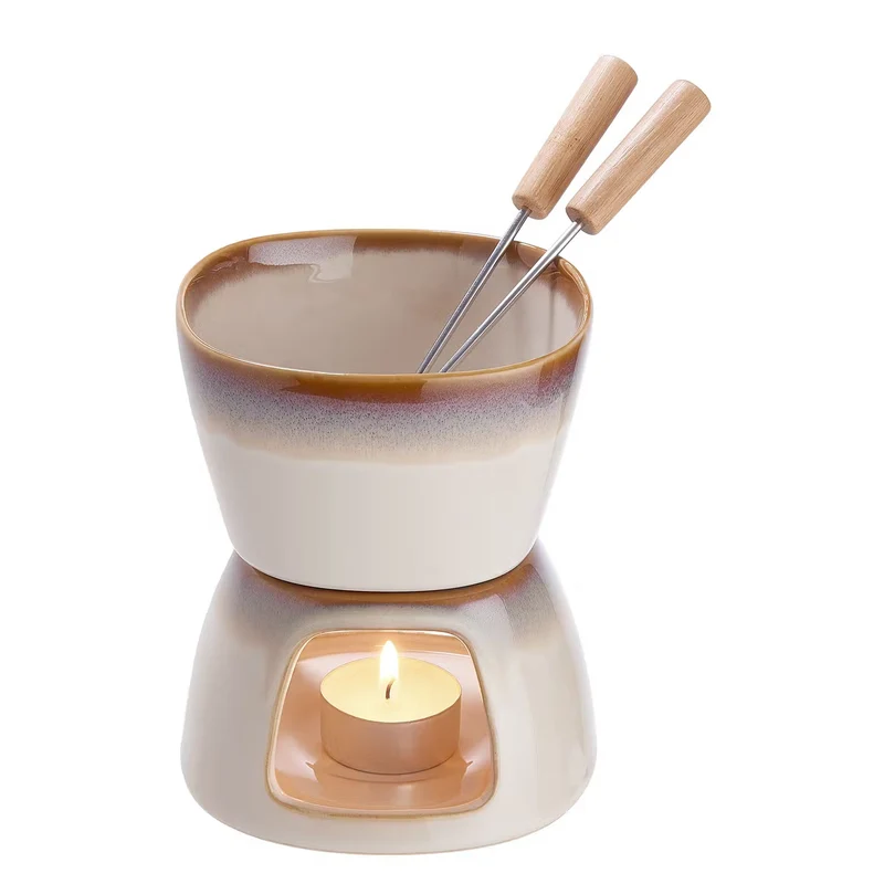 MINI Fondue Au Chocolat – Kompaktes Schokoladenfondue-Set Für Süße Genussmomente