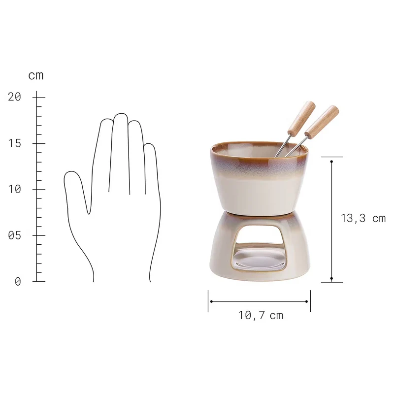 MINI Fondue Au Chocolat – Kompaktes Schokoladenfondue-Set Für Süße Genussmomente
