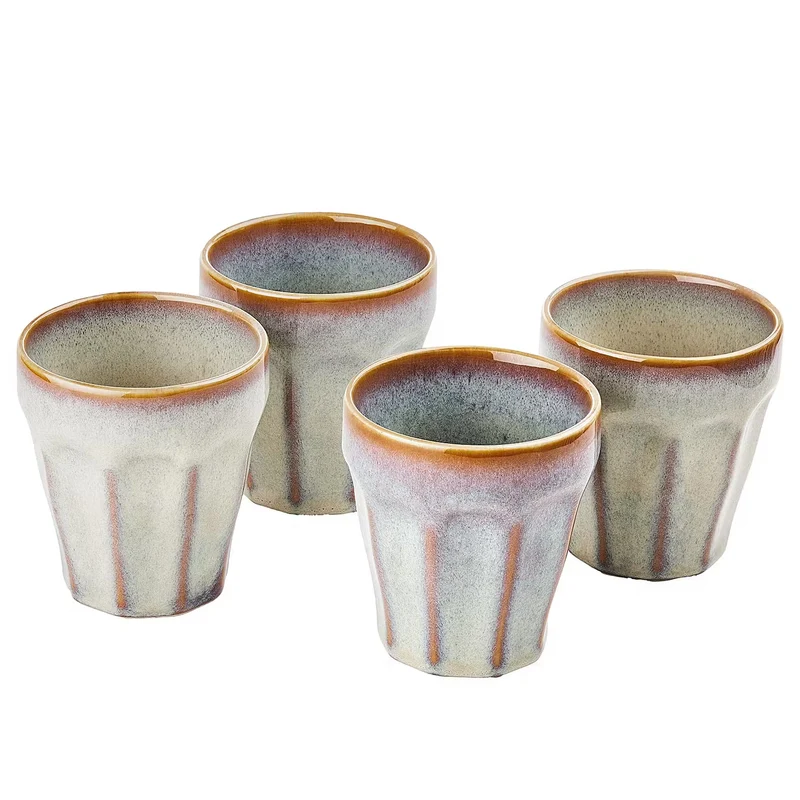 BERGAMO Kaffeetasse 6er-Set – Zeitlose Glas-Kaffeetassen Für Kaffee, Tee & Heißgetränke