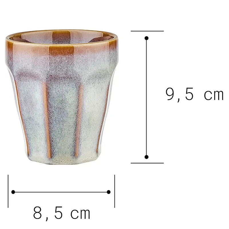 BERGAMO Kaffeetasse 6er-Set – Zeitlose Glas-Kaffeetassen Für Kaffee, Tee & Heißgetränke