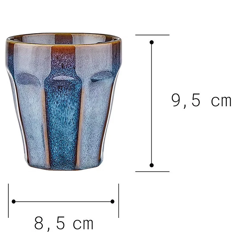 BERGAMO Kaffeetasse 6er-Set – Zeitlose Glas-Kaffeetassen Für Kaffee, Tee & Heißgetränke