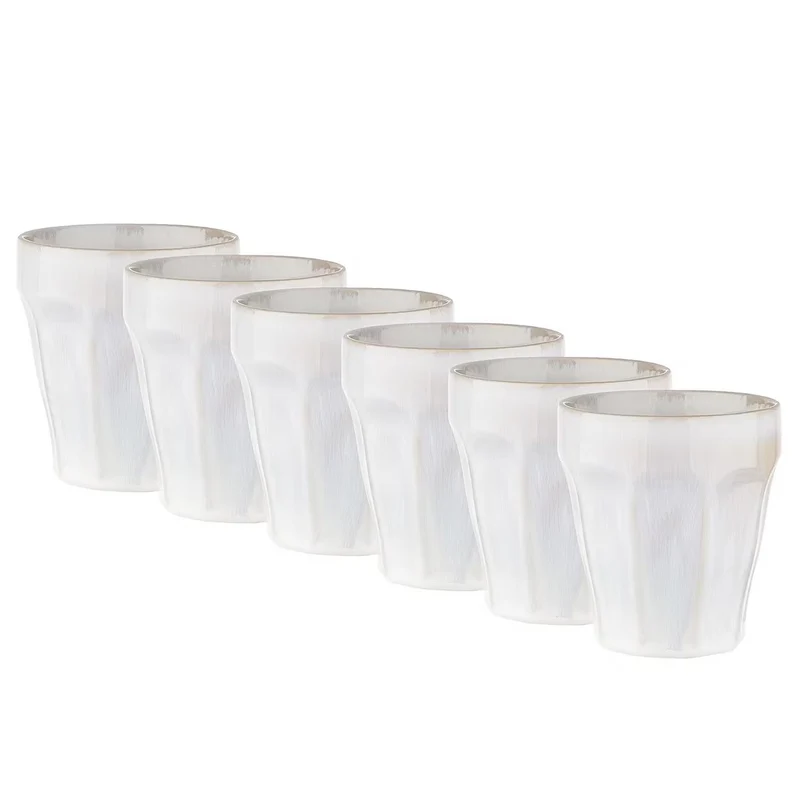 BERGAMO Kaffeetasse 6er-Set – Zeitlose Glas-Kaffeetassen Für Kaffee, Tee & Heißgetränke