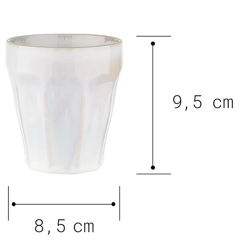 BERGAMO Kaffeetasse 6er-Set – Zeitlose Glas-Kaffeetassen Für Kaffee, Tee & Heißgetränke