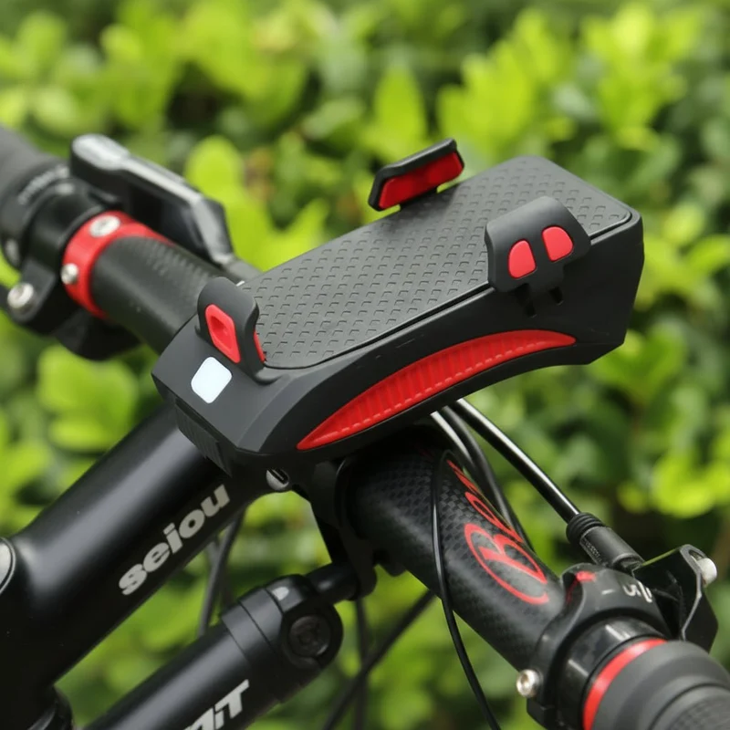Fahrradlicht mit Powerbank – Handyhalterung & helles LED-Licht