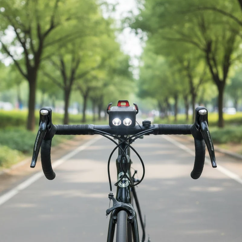 Fahrradlicht mit Powerbank – Handyhalterung & helles LED-Licht