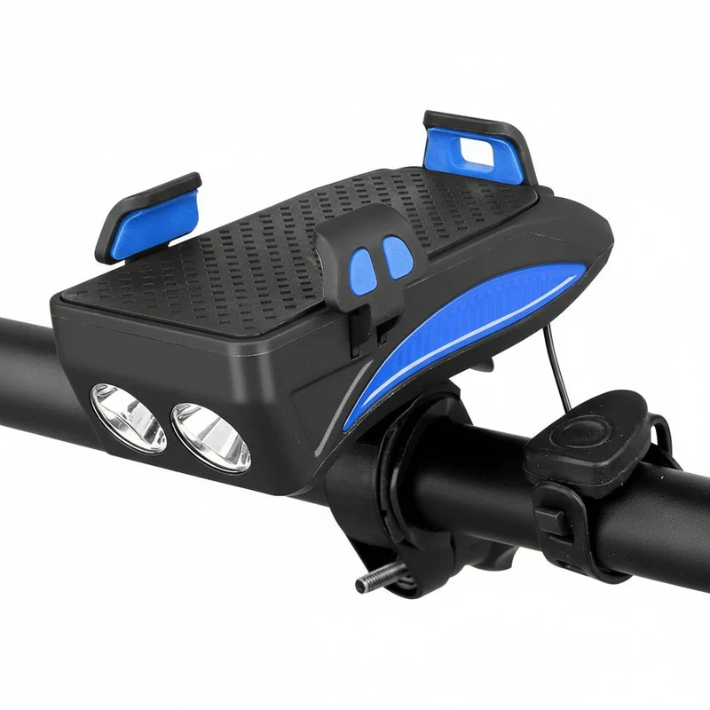 Fahrradlicht mit Powerbank – Handyhalterung & helles LED-Licht