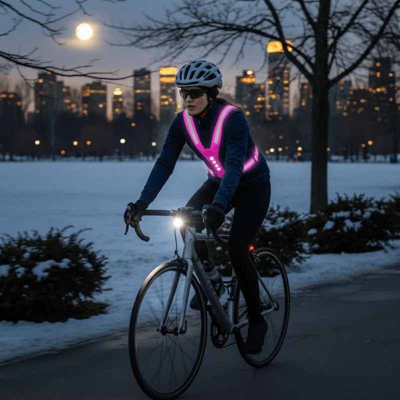 LED Sicherheitsweste – 360° Sichtbarkeit für Joggen & Radfahren