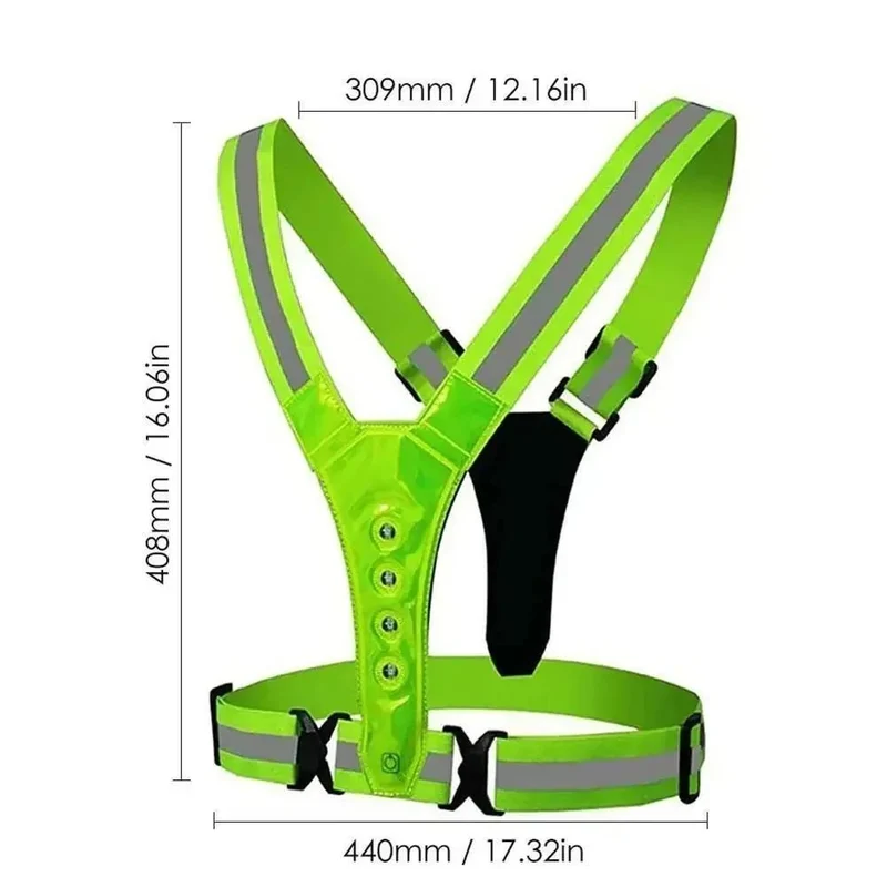 LED Sicherheitsweste – 360° Sichtbarkeit für Joggen & Radfahren