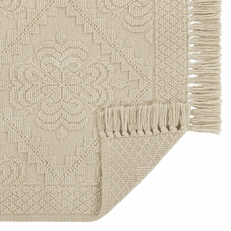 MIVOREX Badematte – Weiche Baumwoll-Jacquard Badematte