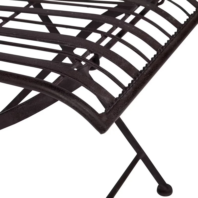 TERRACE HILL Gartenmöbel-Set 3-teilig – Vintage Klappbares Eisen-Bistro-Set