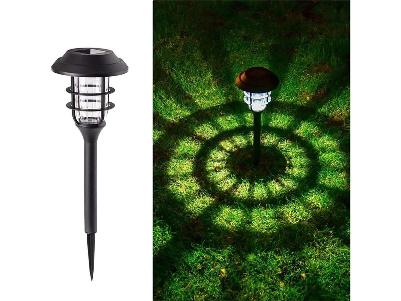 8x Solarleuchten Kaltweiß Garten Solarlampe für Außen Gartenleuchten Wasserdichte LED Deko Wegleuchten für Rasen Terrasse Patio Weg