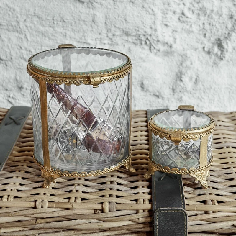 SVELTEQUE Vorratsglas-Set 2-teilig – Dekorative Glasdosen Im Vintage-Stil