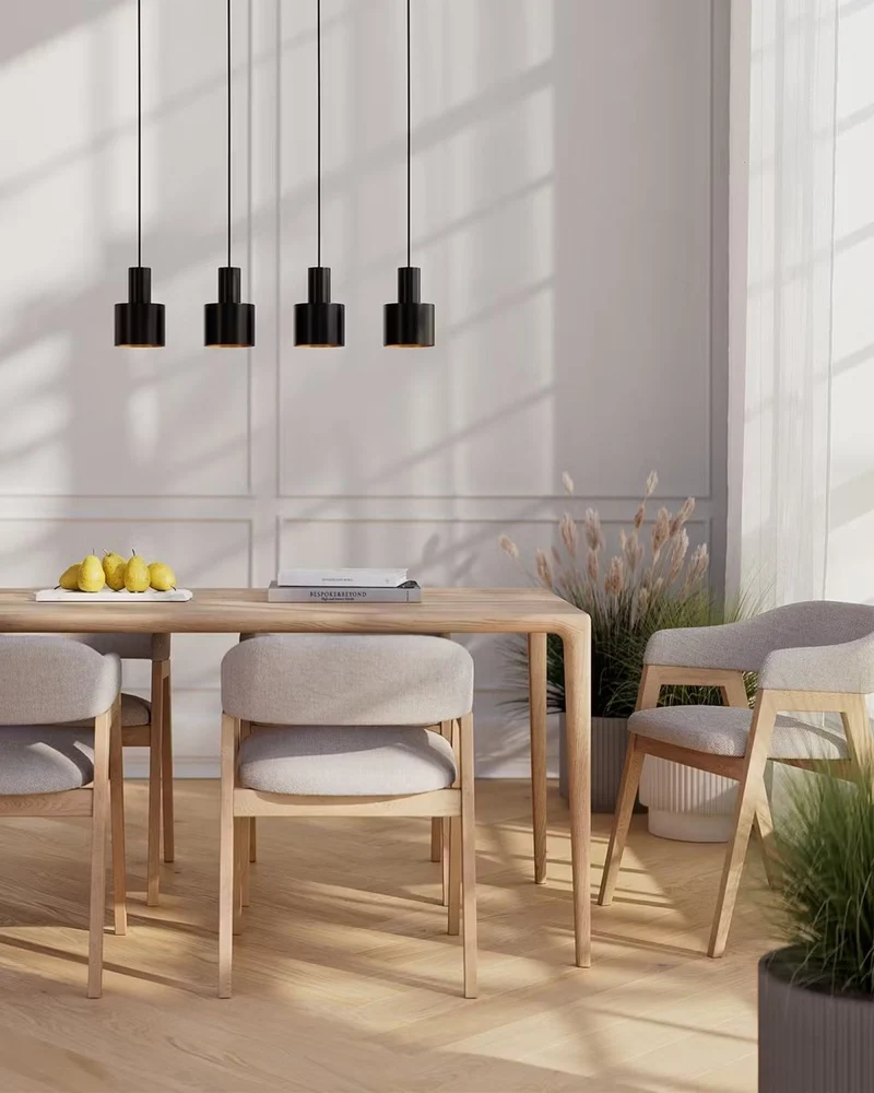 ISAK Pendelleuchte – Moderne 4-flammige Industrial Deckenlampe aus Eisen